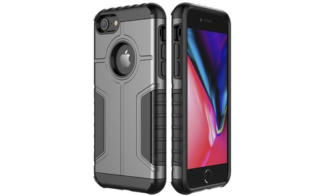 Dual Layer Shockproof Case For IPhone 8/7 8/7 Plus Cover With Shock-Absorption Red IPhone 8; IPhone 7