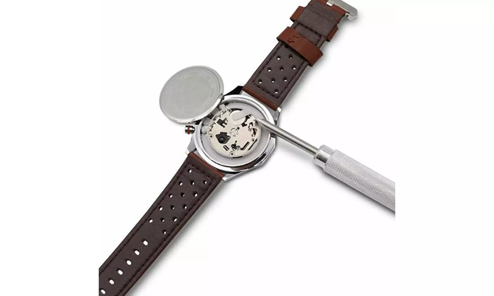 US 1-2 Pc Metal Watch Back Cover Opener Watch Repair Tool Battery Removal Pry