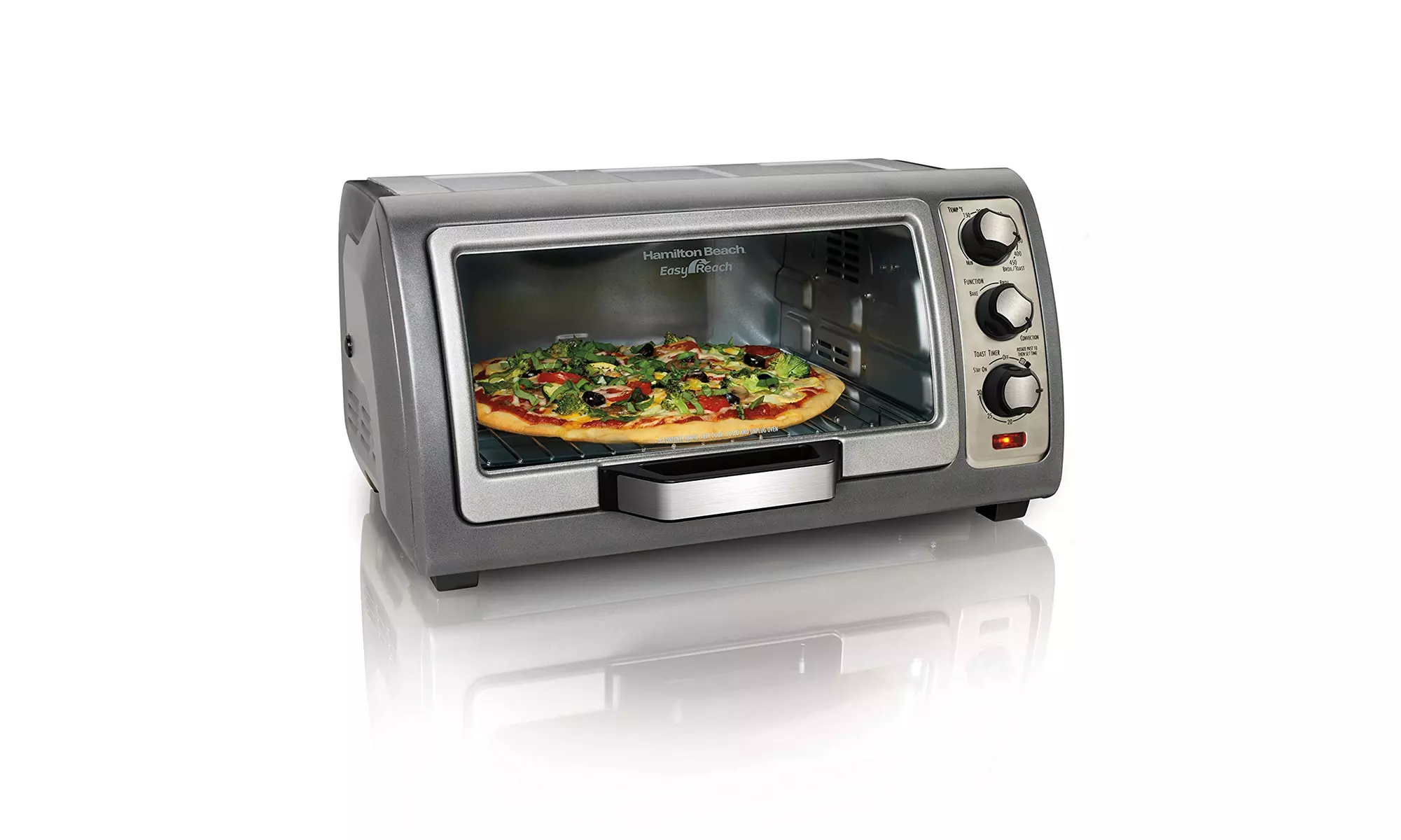  Hamilton Beach 31123D Easy Reach Toaster Oven Silver  - Primary Image