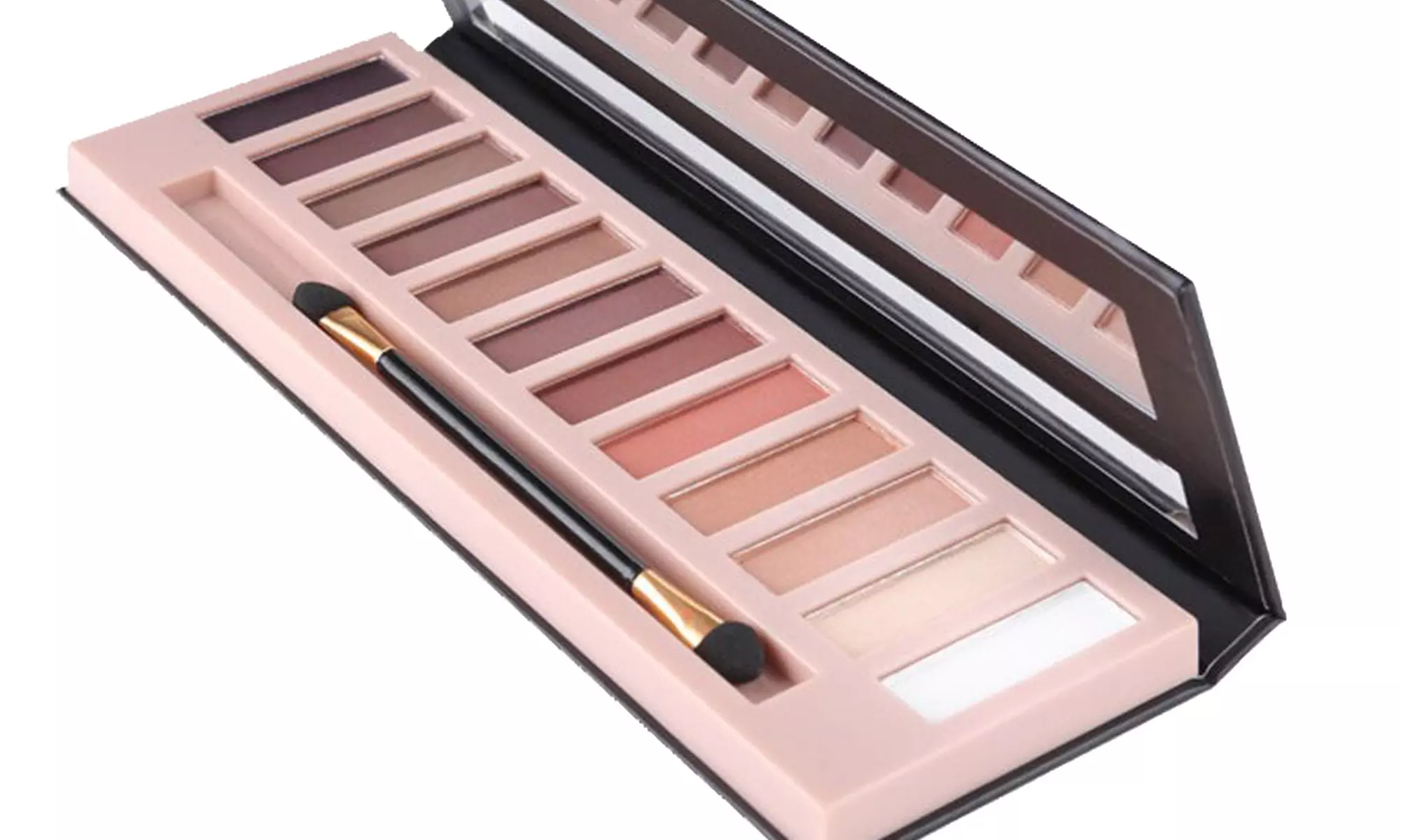 SLAM Beauty Assorted Nude Eyeshadow Palette - 12 Colors - Second Medium