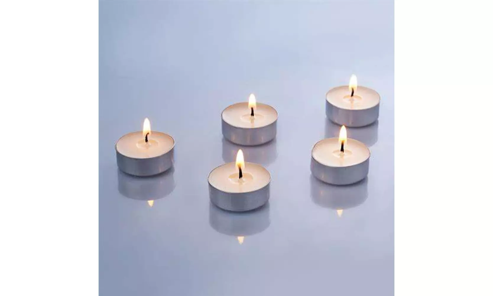 US 100-200 Pc Tea Light Candle 4h Long Lasting Natural Palm Oil White Unscented