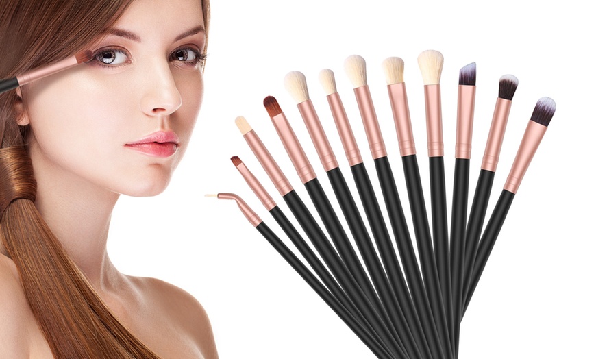 Up To 73% Off on Eye Makeup Brush Set (12-Piece) | Groupon Goods