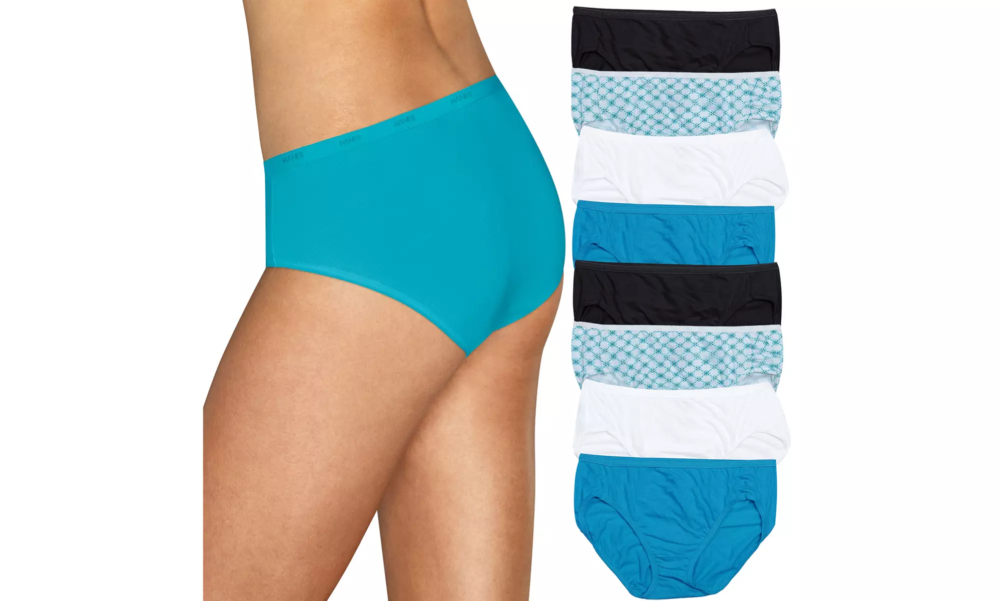 Hanes Platinum Cotton Creations Hipster Panties- 8 Pk - Primary Image