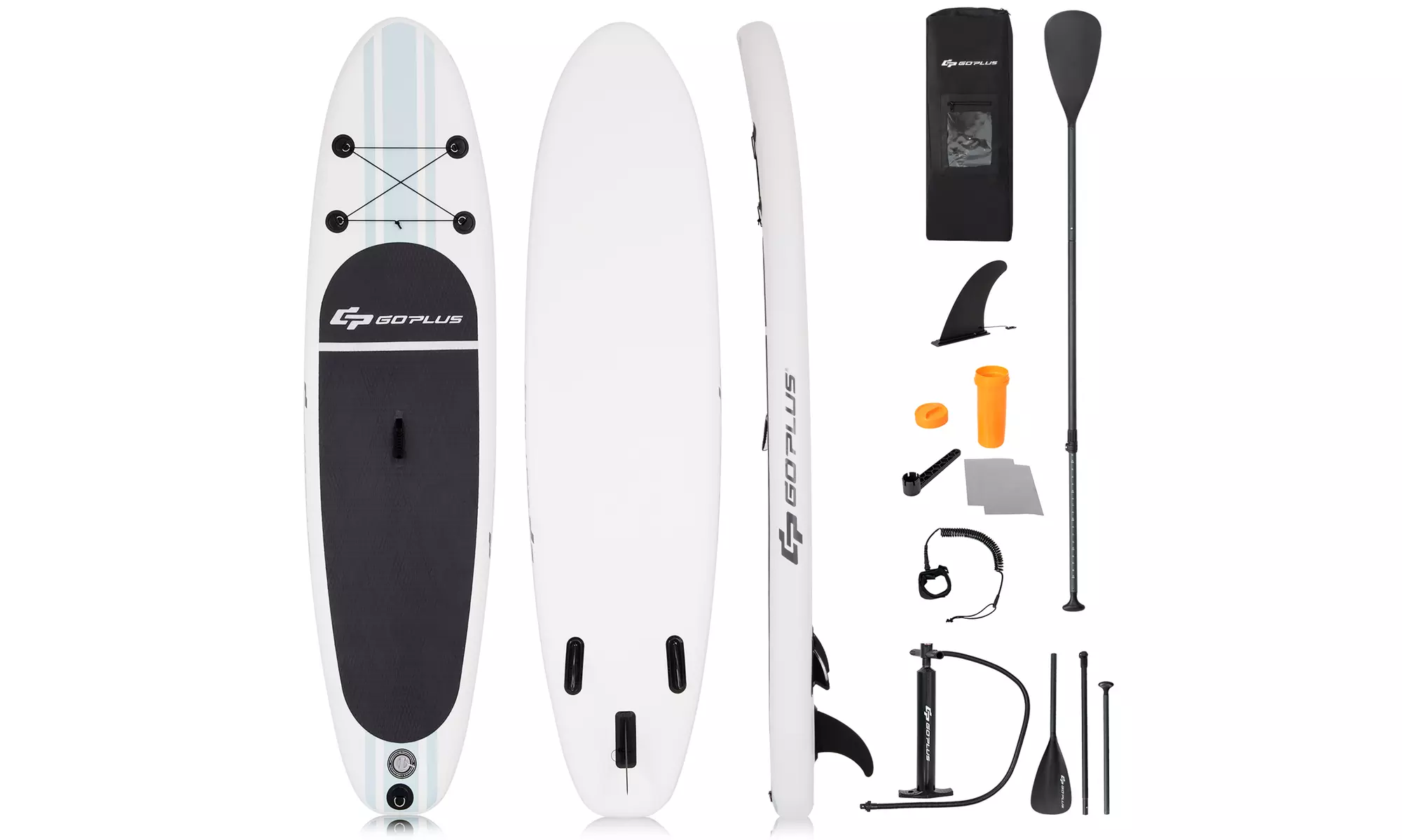Goplus 11' Inflatable Stand Up Paddle Board SUP W/Paddle Pump Waterproof Bag - Primary Image