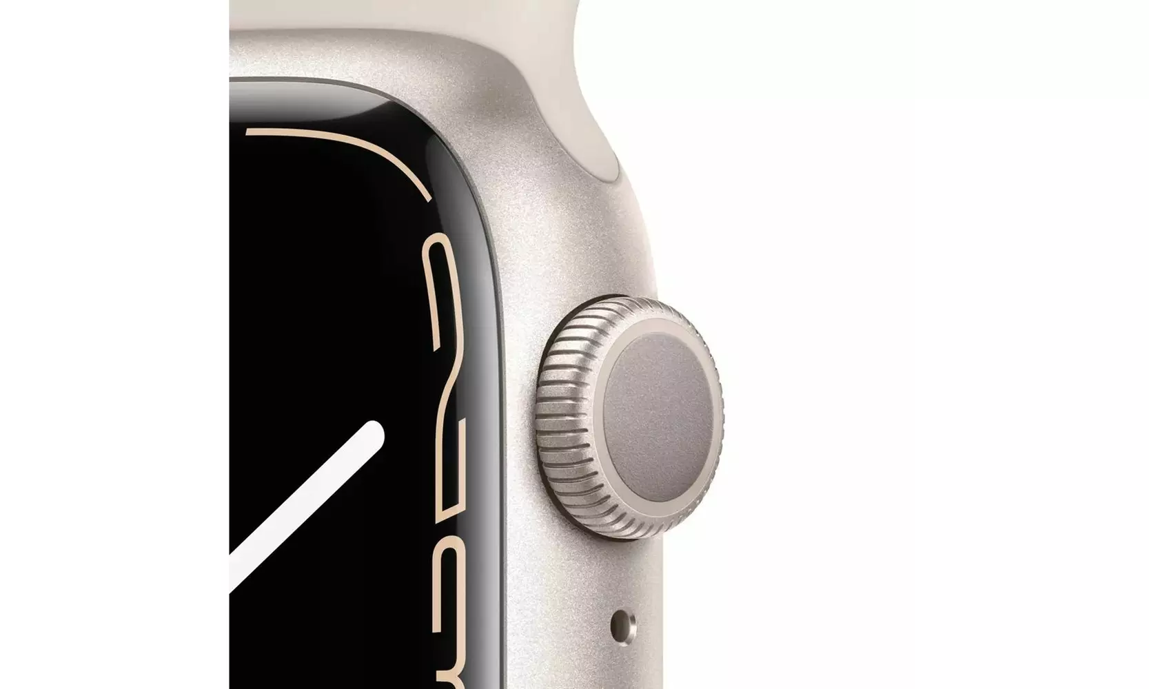 Apple Watch S7 (Cellular) 41mm Starlight Aluminum Case & Sport Band - B Grade - Second Medium