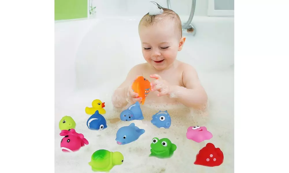 Click N' Play Assorted Colorful Squirter Bath Toys (12-Pack) - Primary Image
