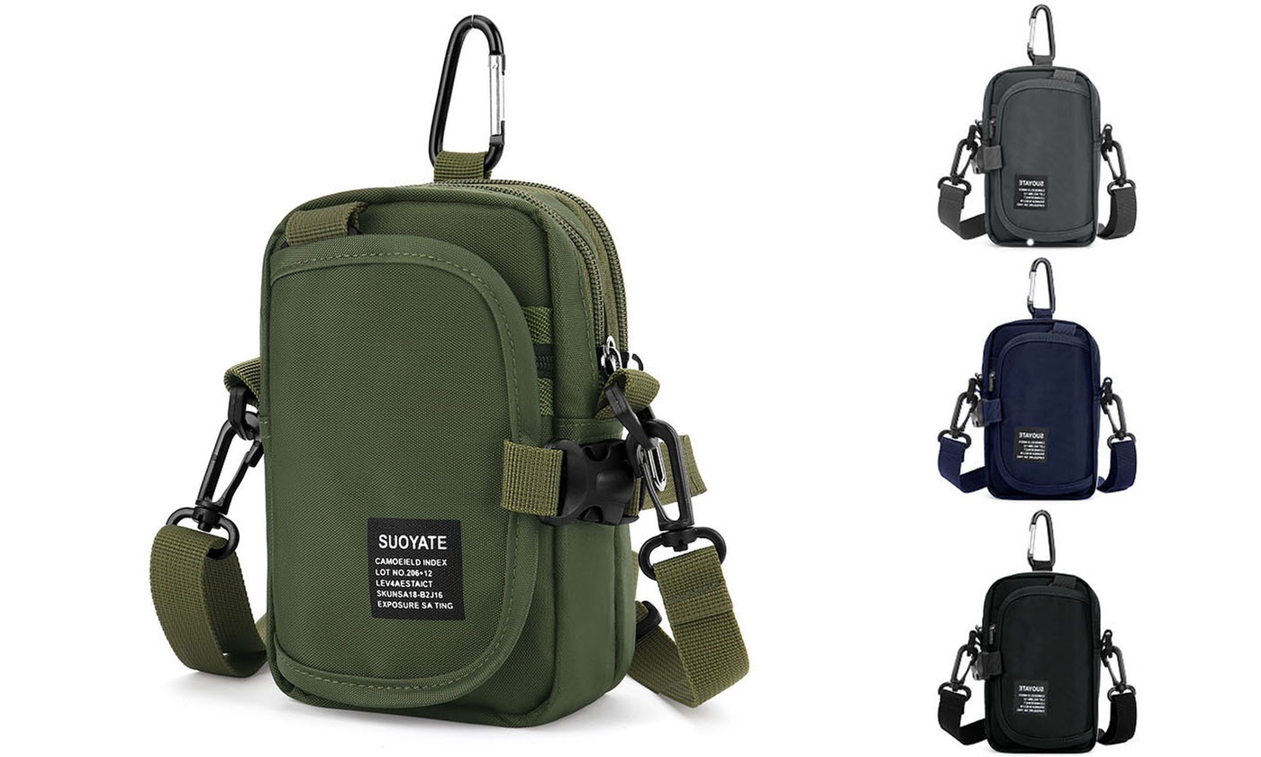 Mens Mini Crossbody Messenger Satchel Bag Outdoor Sport Travel Hiking Daypack