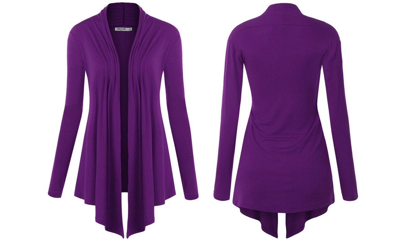 Open Front Cardigan S-3X by Made By Johnny Plus Size Sweater  