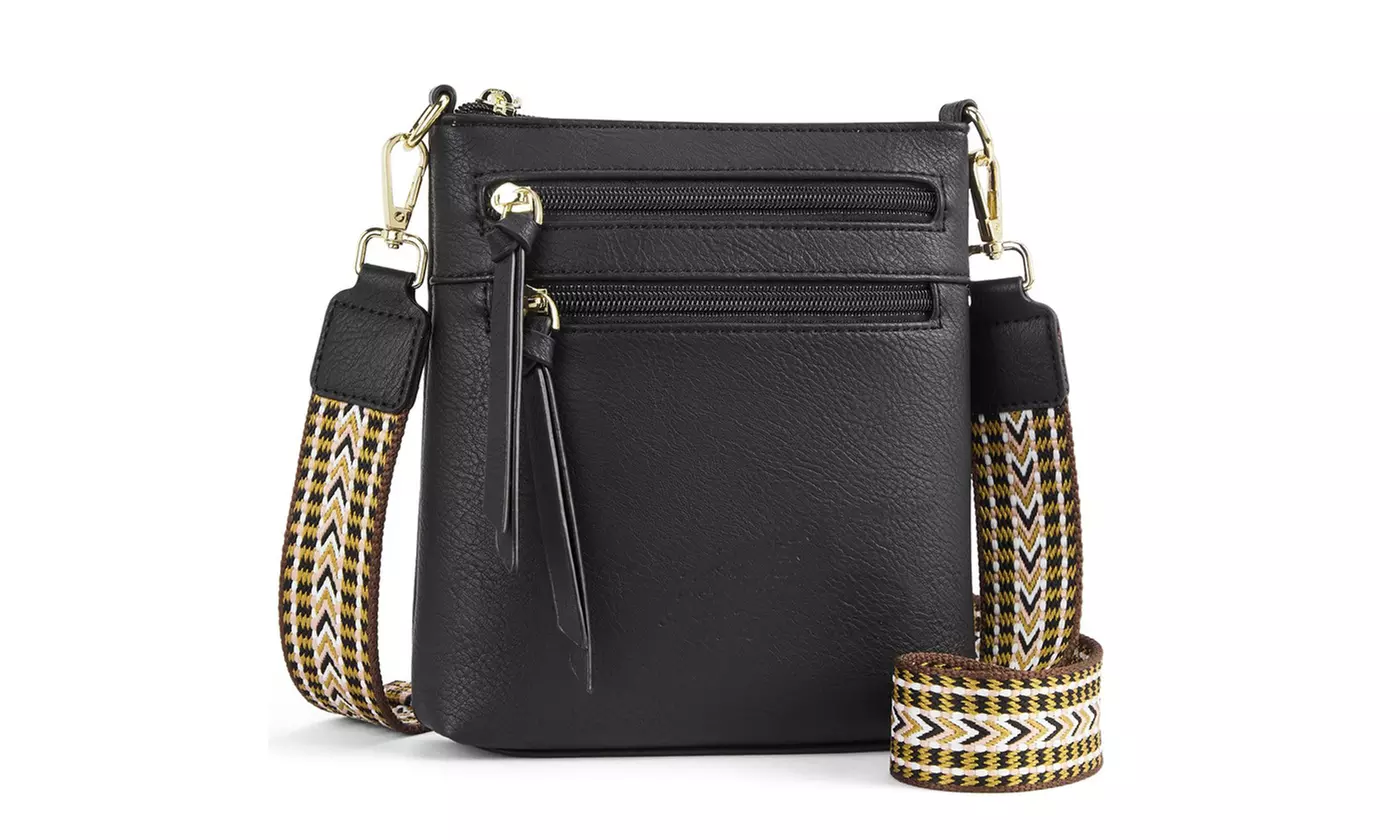 Small PU Leather Crossbody Bag for Women 