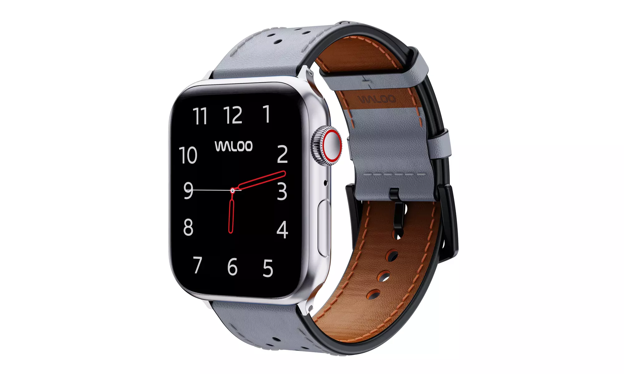 Waloo Leather & Metal Replacement Bands for Apple Watch - All Series