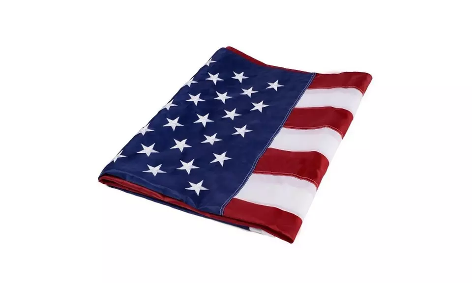 3'x5' American Flag Sewn Stripes Embroidered Stars - Primary Image