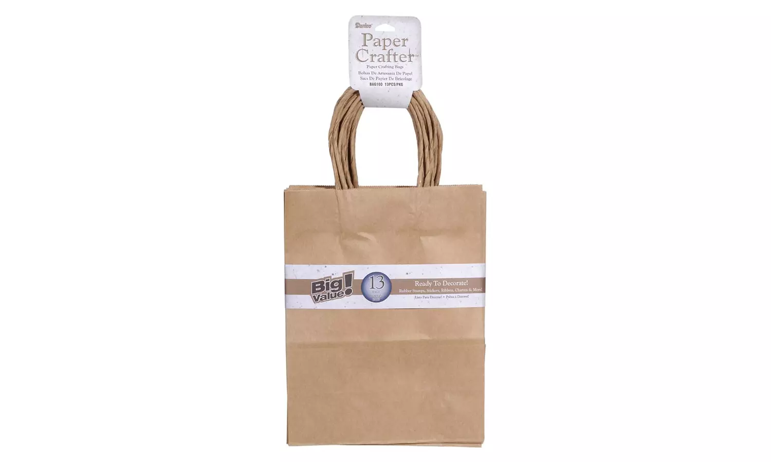 Darice Paper Crafting Bags Natural 8 X 10.25 X 4.25 Inches - Primary Image