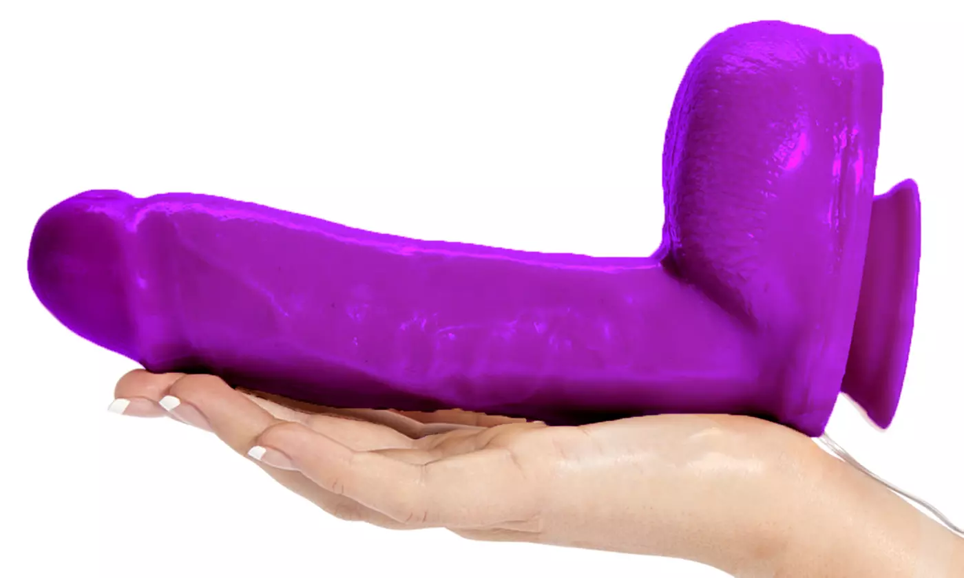 Luxvib 8 inch Dildo, Realistic Dong 12 speed Vibrator with suction cup - Second Medium