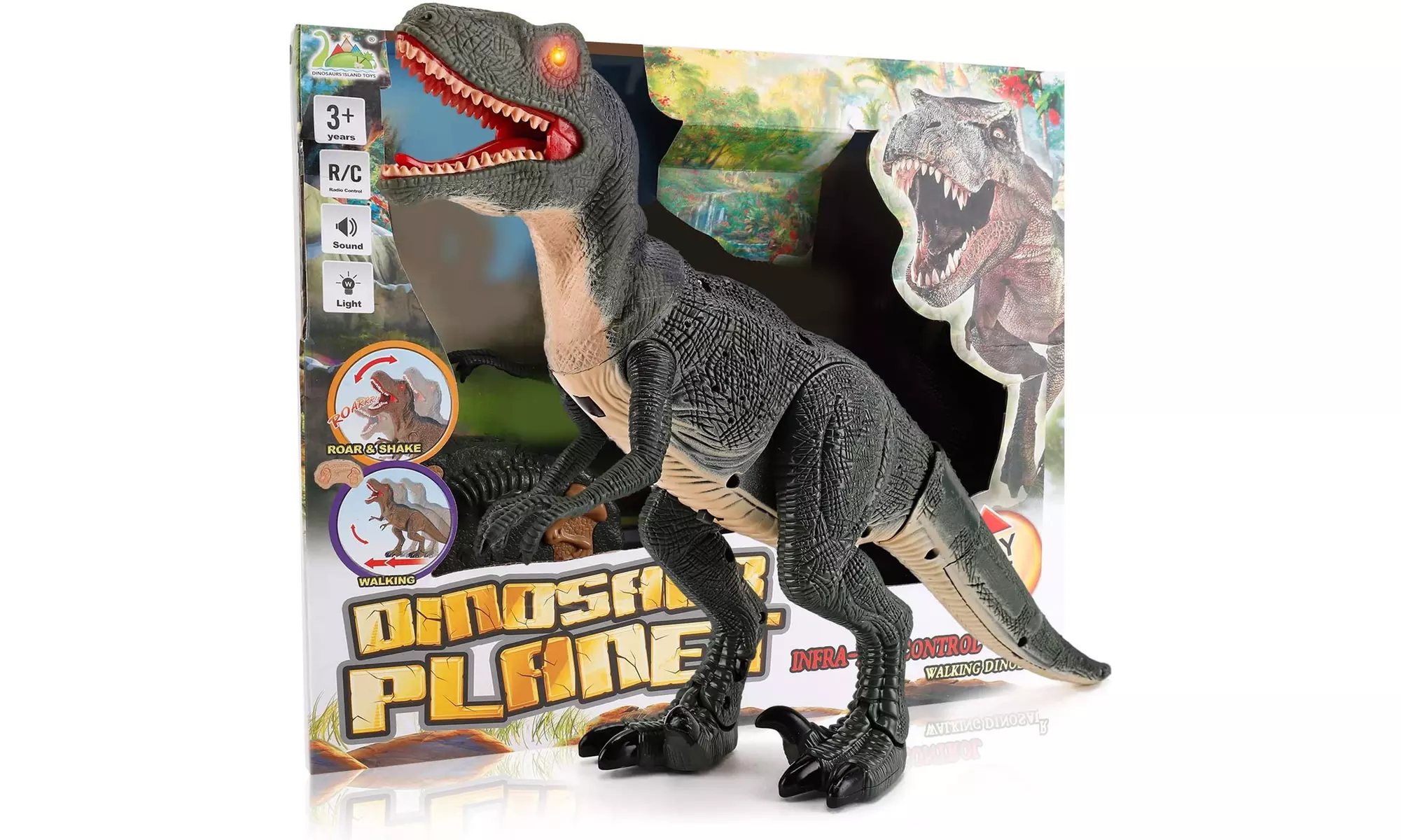 Remote Control Walking Dinosaur Toy with Shaking Head - Second Medium