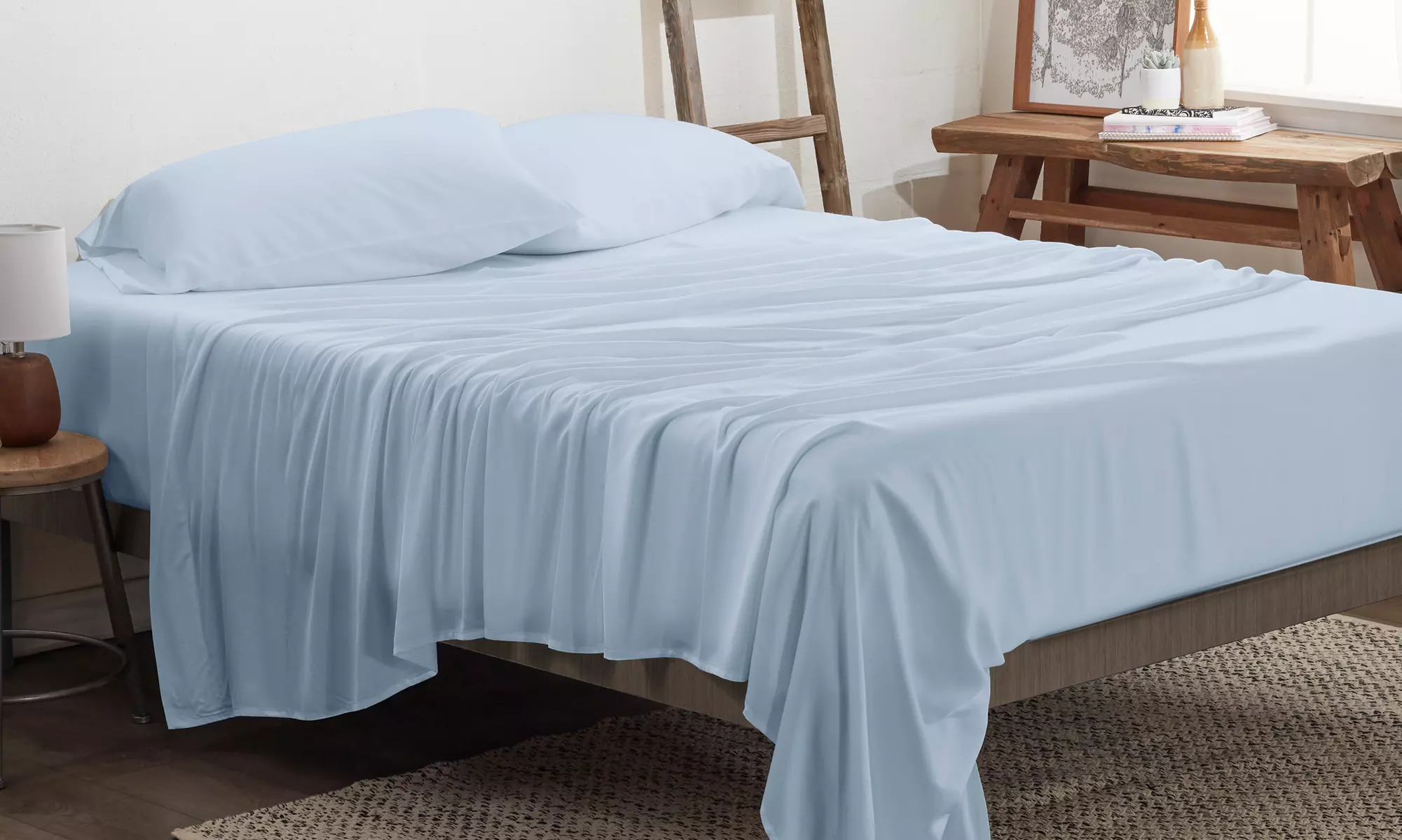 Merit Linens Premium Bamboo 4 Piece Luxury Bed Sheet Set