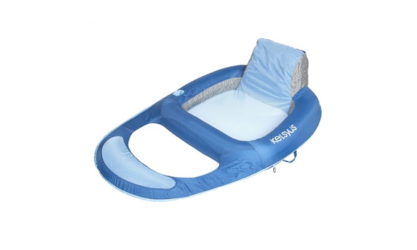 Kelsyus deluxe inflatable online mesh floating chaise lounger