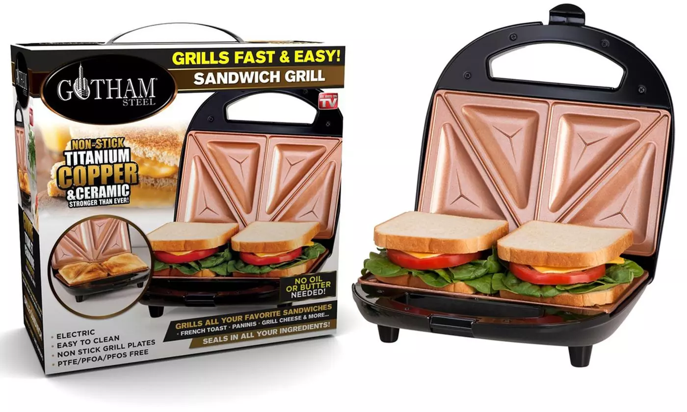 Gotham Steel Sandwich Maker with Non-Stick Ti-Ceramic Coating - Primary Image