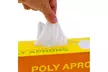 White Disposable Plastic Aprons for Kitchen Cooking - Serving, Pack of 100 - Second Medium