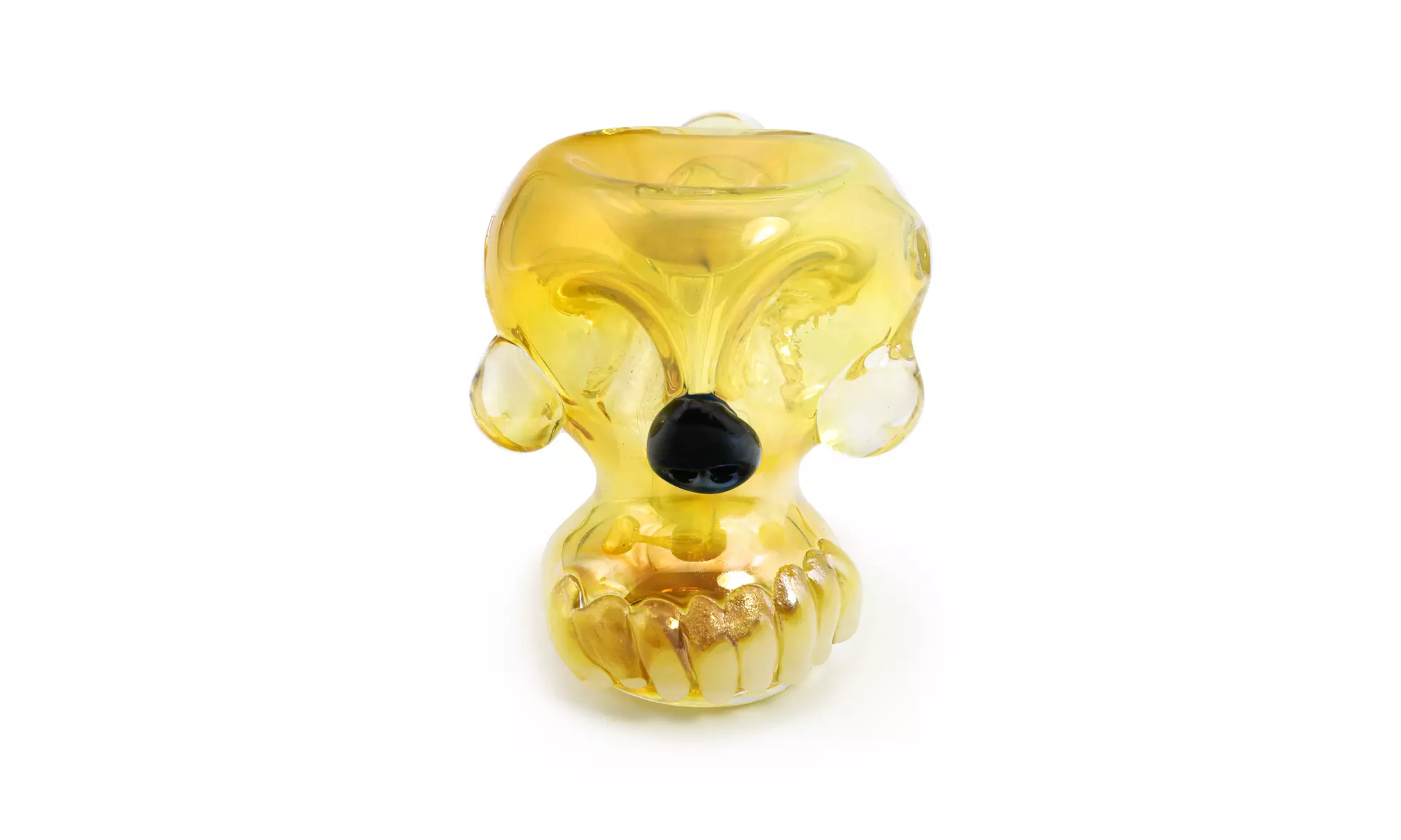 Bone Head Skull Glass Hand Pipe - Second Medium