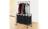 4-Bag Rolling Laundry Sorter With Hanging Bar Heavy-duty With Wheels