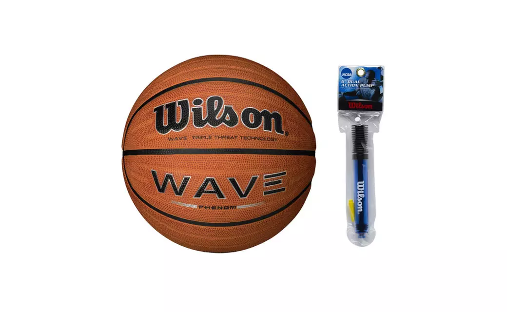 Wilson 29.5" Official Size Wave Phenom Basketball w/ Inflation pump - Primary Image