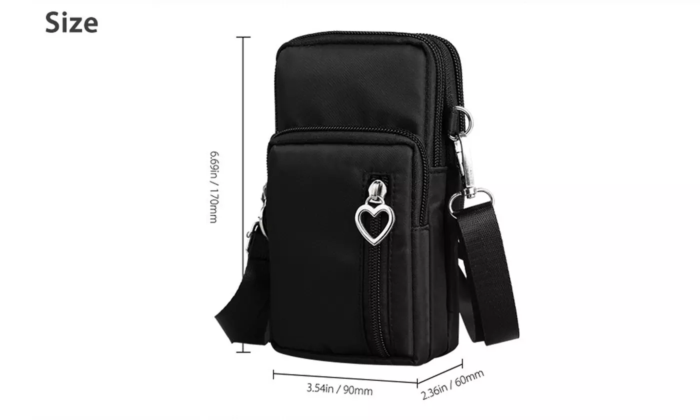 Small Cell Phone Purse  Bag Cross Body Wristlets Strap Wallet Pouch