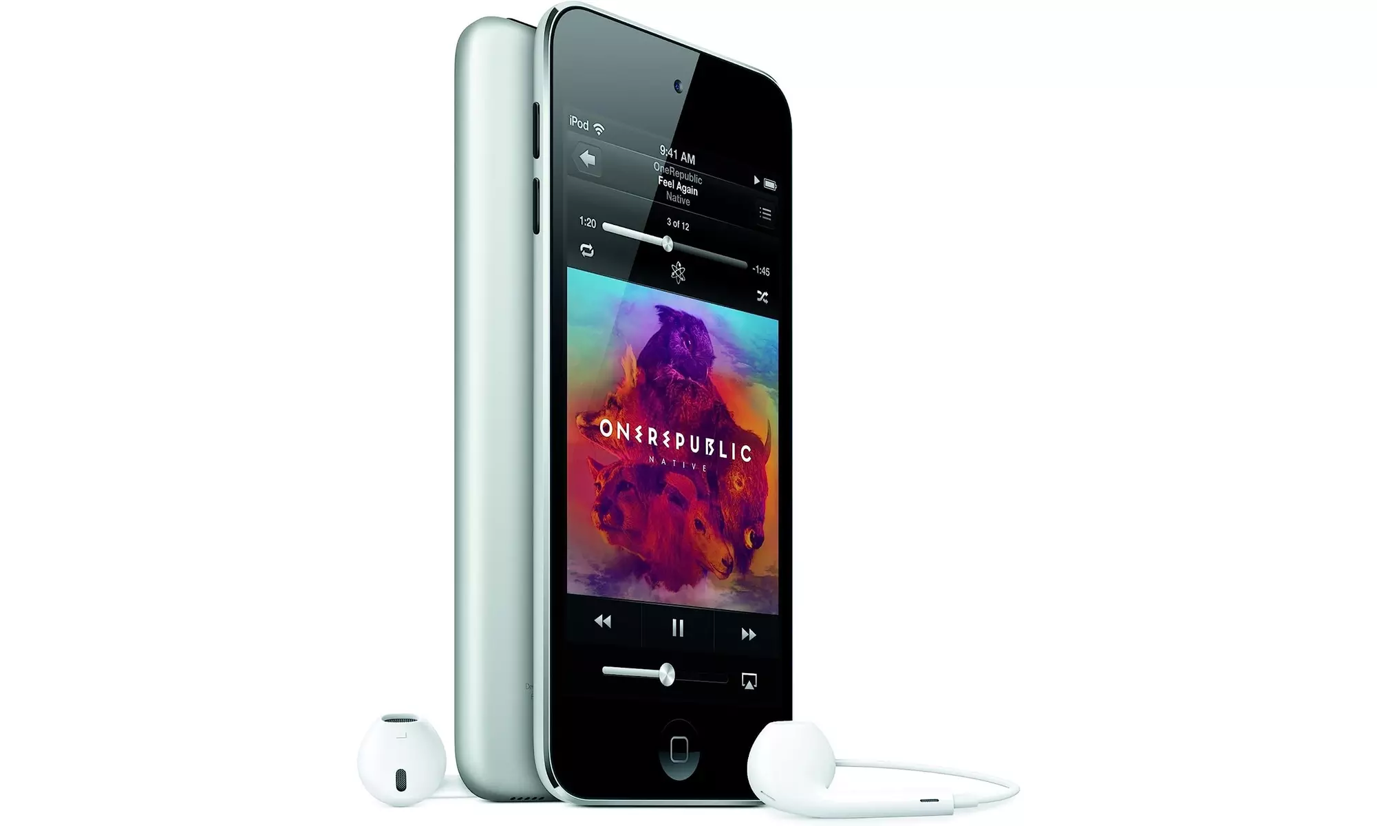 Apple iPod Touch 16GB - Black and Silver (5th Generation) - Primary Image