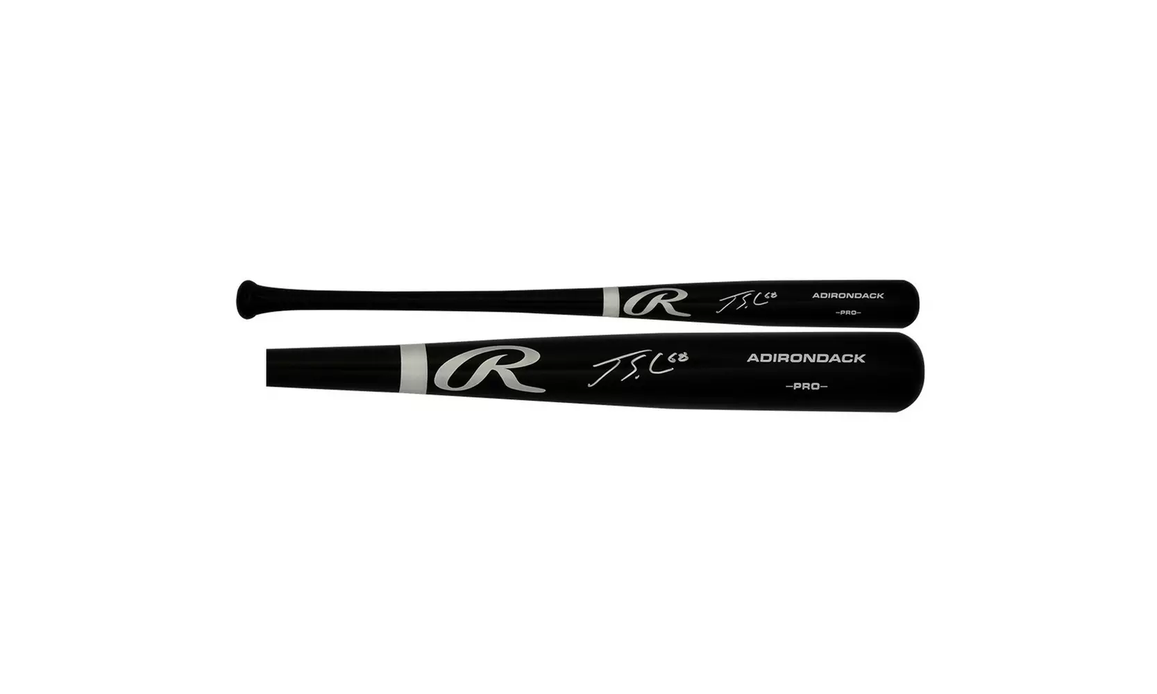 Jorge Soler Signed Black Rawlings Pro Baseball Bat w/#68