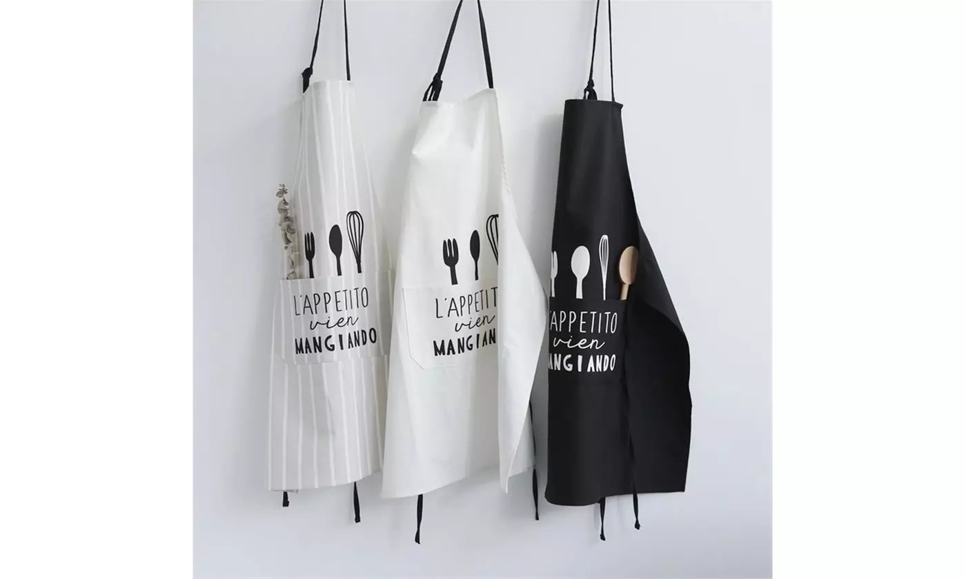 Funny Aprons for Men and Women with Pocket Kitchen Chef Cooking BBQ Apron - Primary Image