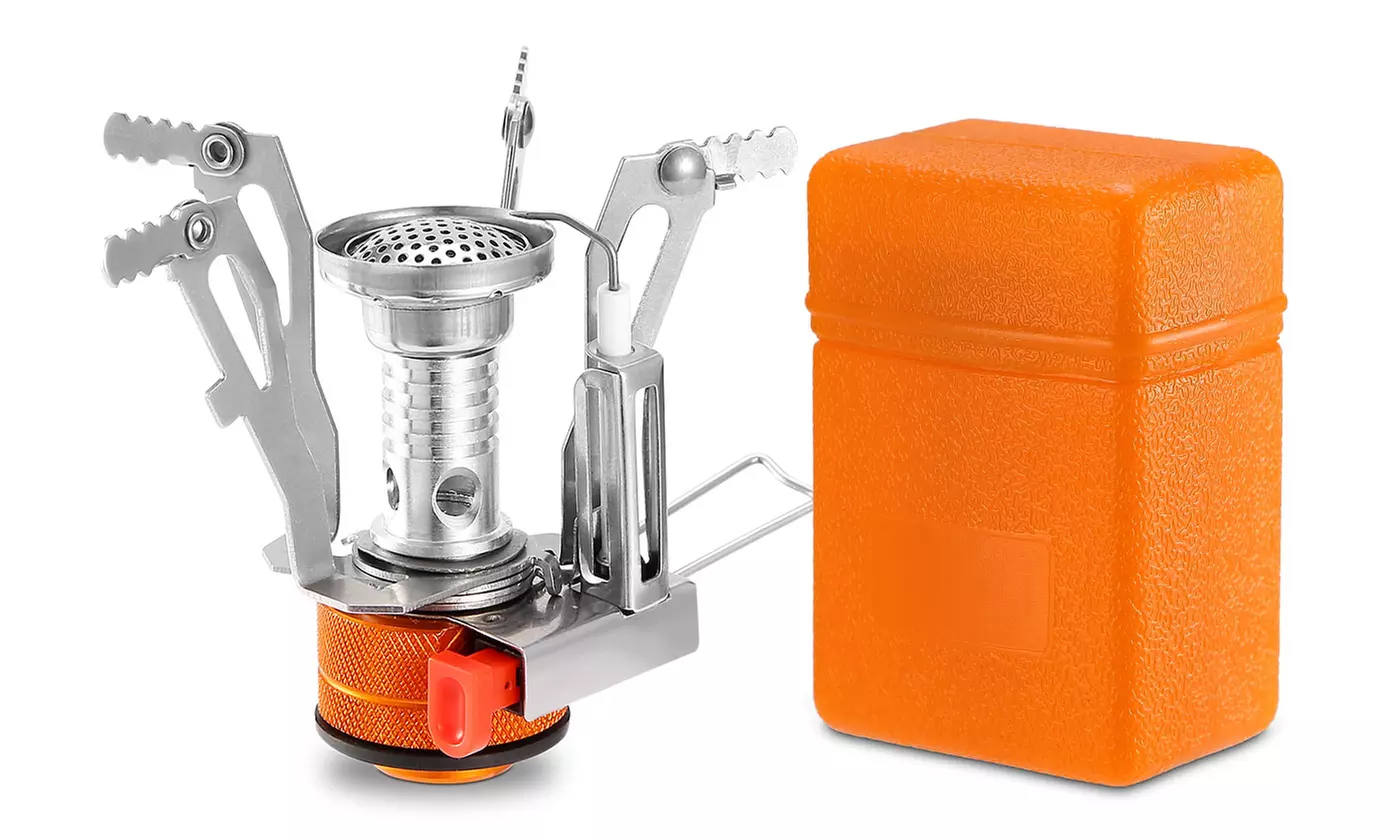 iMounTEK Portable Butane Gas Stove with Piezo Ignition and Burner