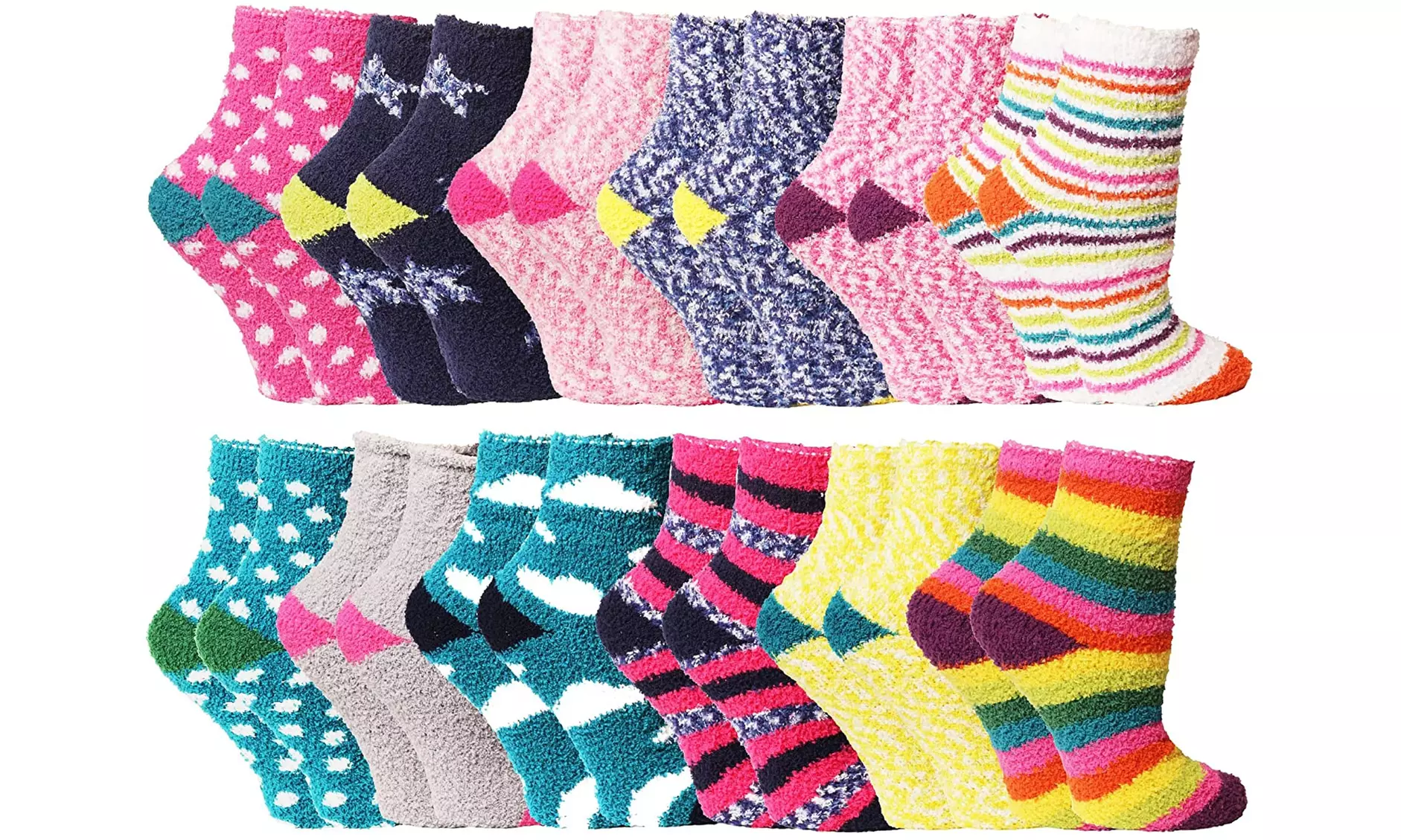 12 Pairs Yacht & Smith Womens Bulk Warm And Cozy Fuzzy Socks
