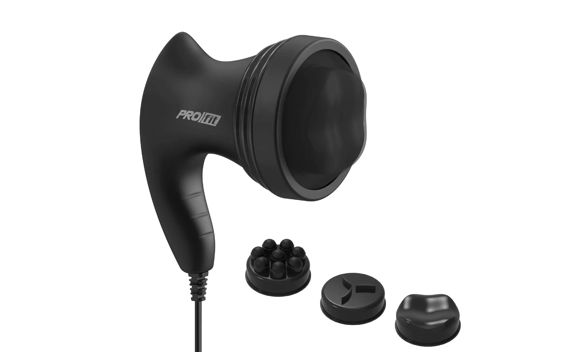 PROfit Handheld Shiatsu Massager with Multiple Speeds and Attachments - Primary Image