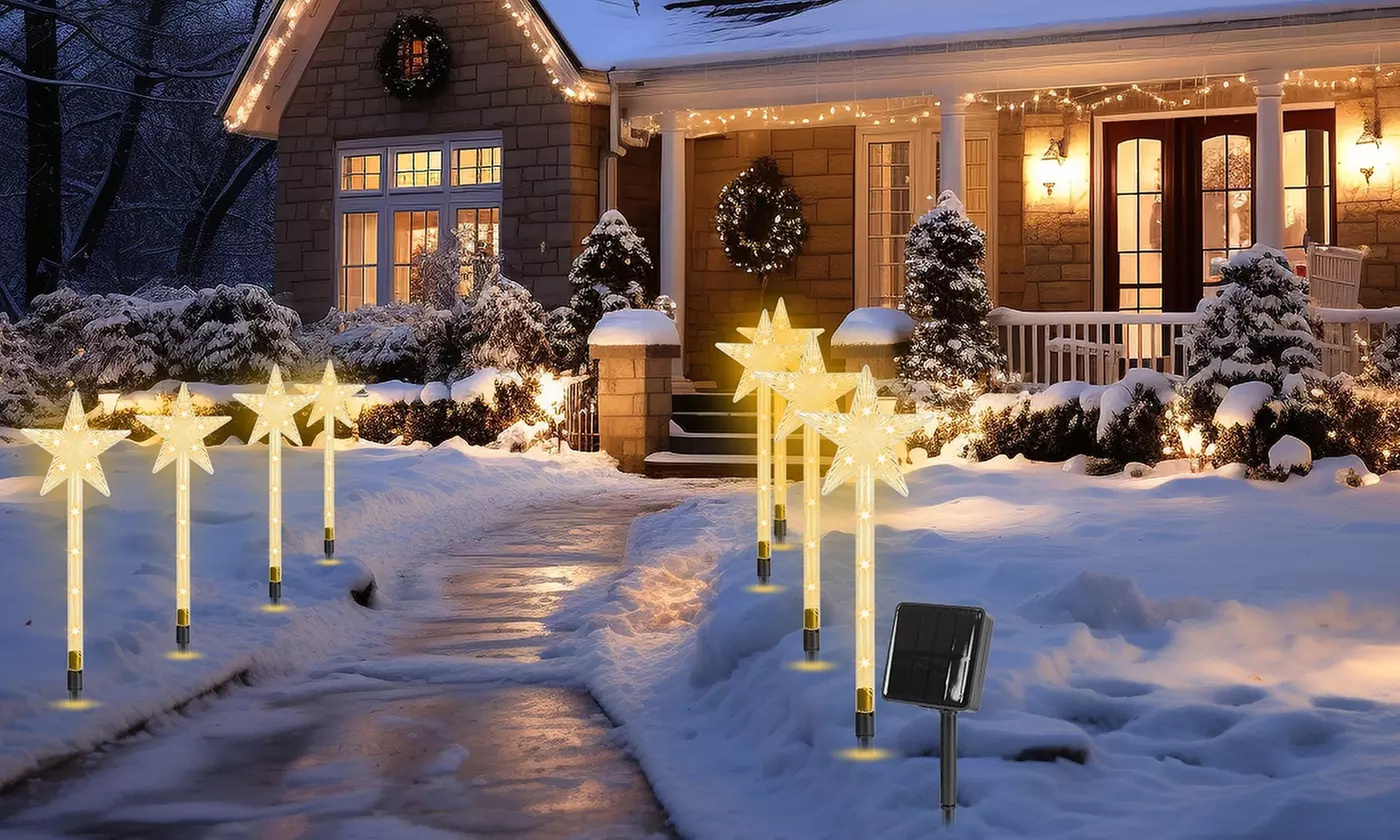 Christmas LED Lights - Snowman Family & Reindeer Family Holiday Decorations