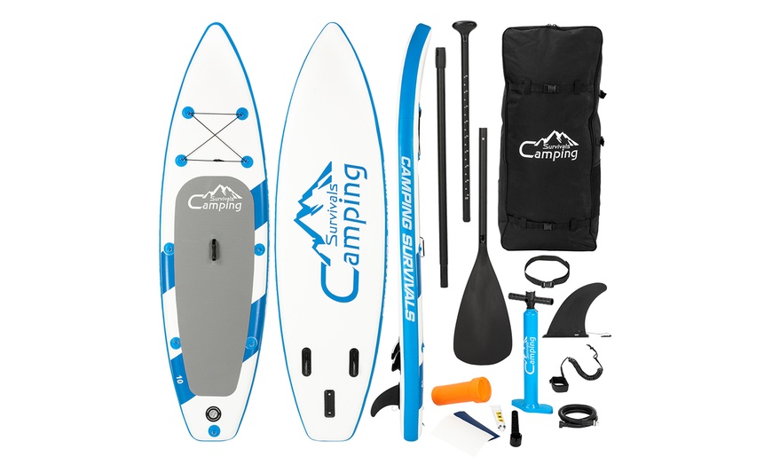 10' Inflatable Stand Up Paddle Board, With SUP Accessories & Carry Bag ...