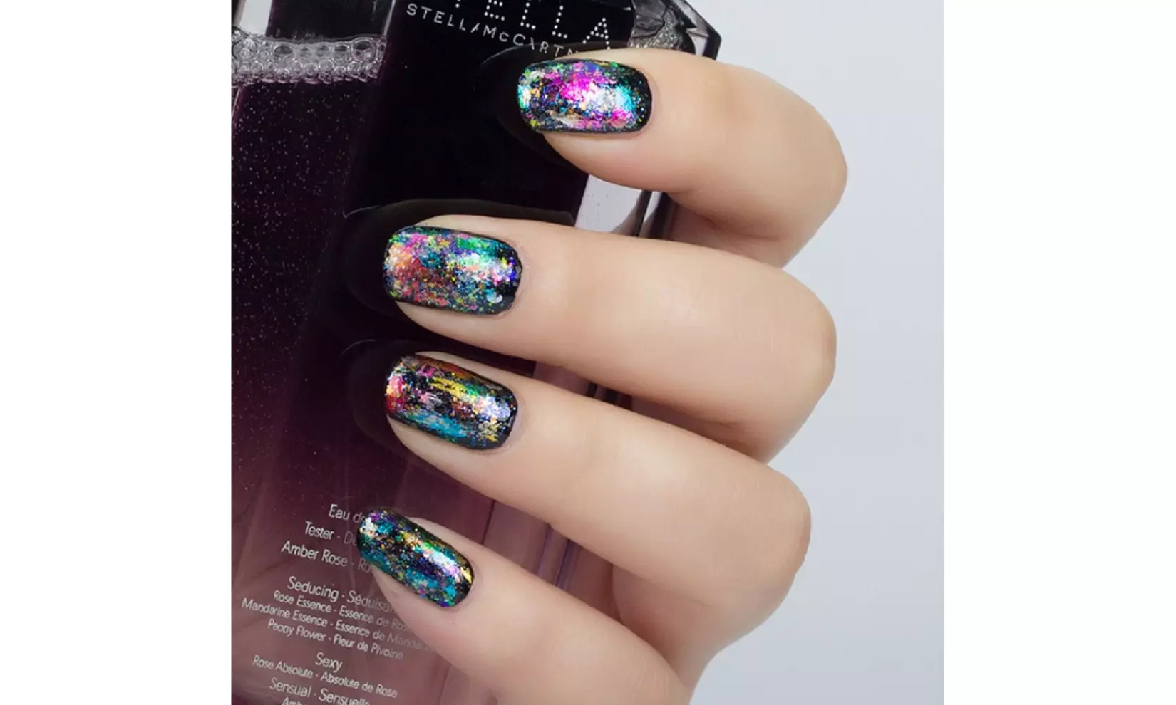 10 Holographic Nail Foils Starry Sky Glitter Foils Nail Art Transfer Sticker Set