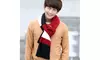 Mens Winter Knit Scarf Color Block Long Striped Scarf Knit Fashion Scarves 