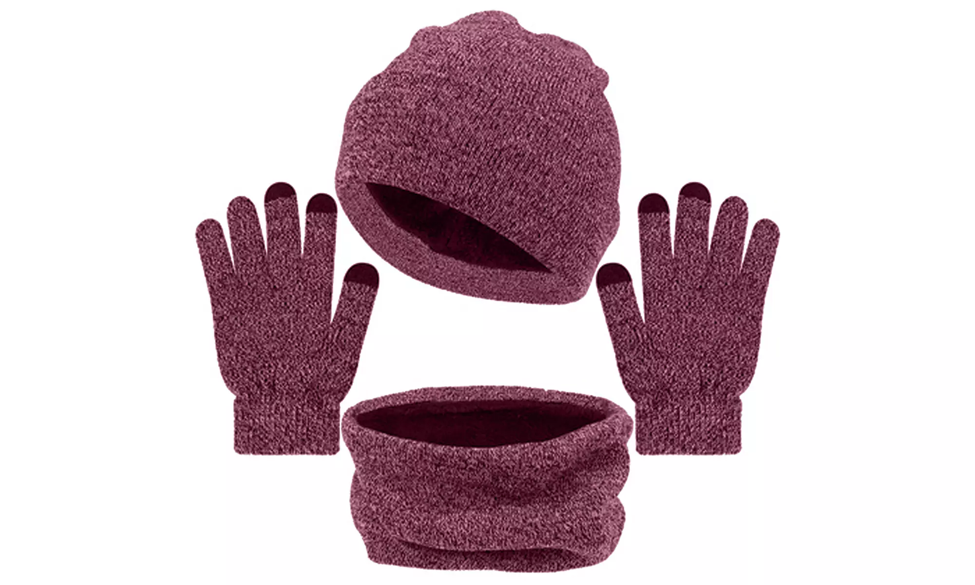 Winter Hats Scarf and Beanie Hat Themal Gloves Set for Men Women Gifts