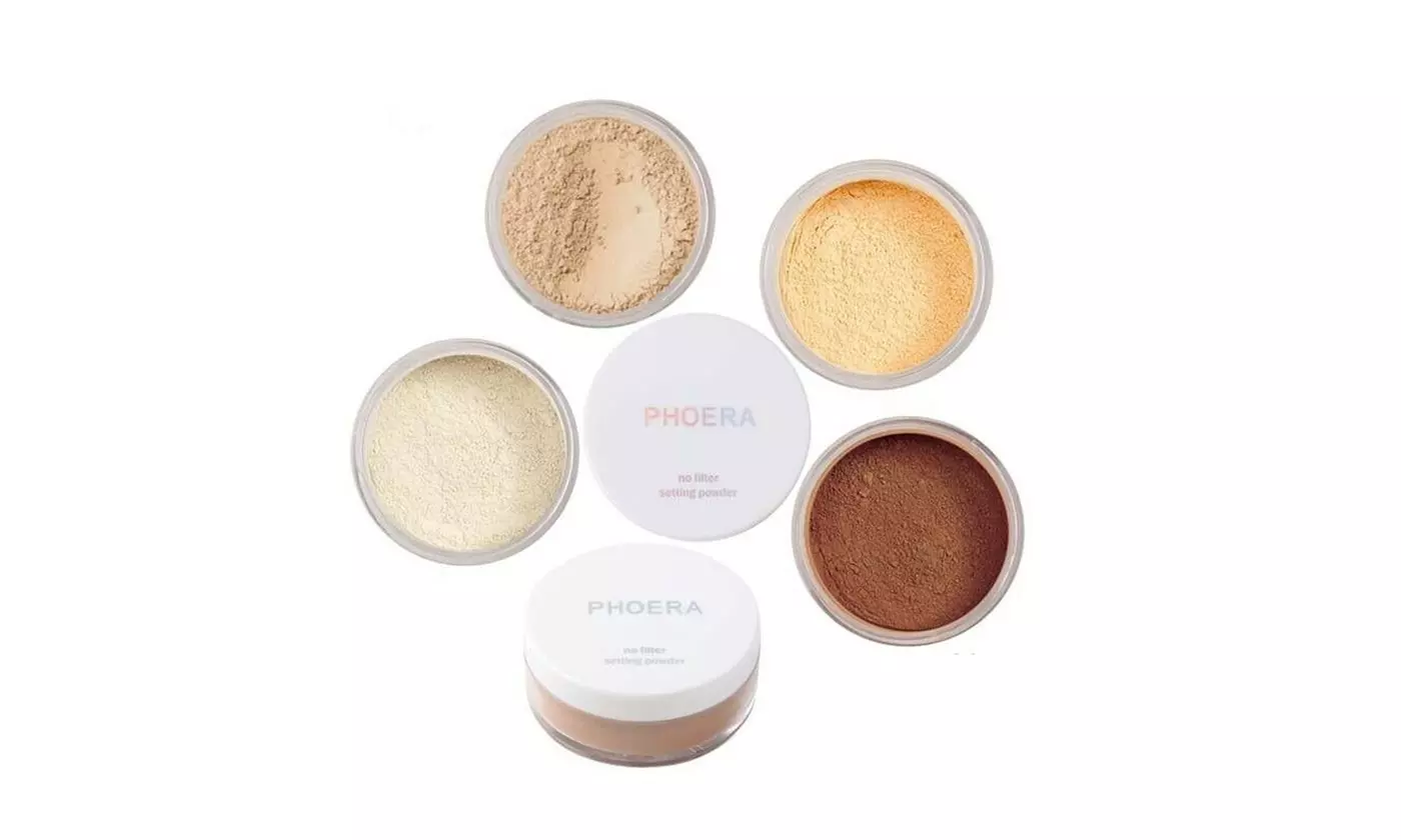 Phoera Translucent Loose Setting Face Powder Makeup Foundation Smooth Full Size