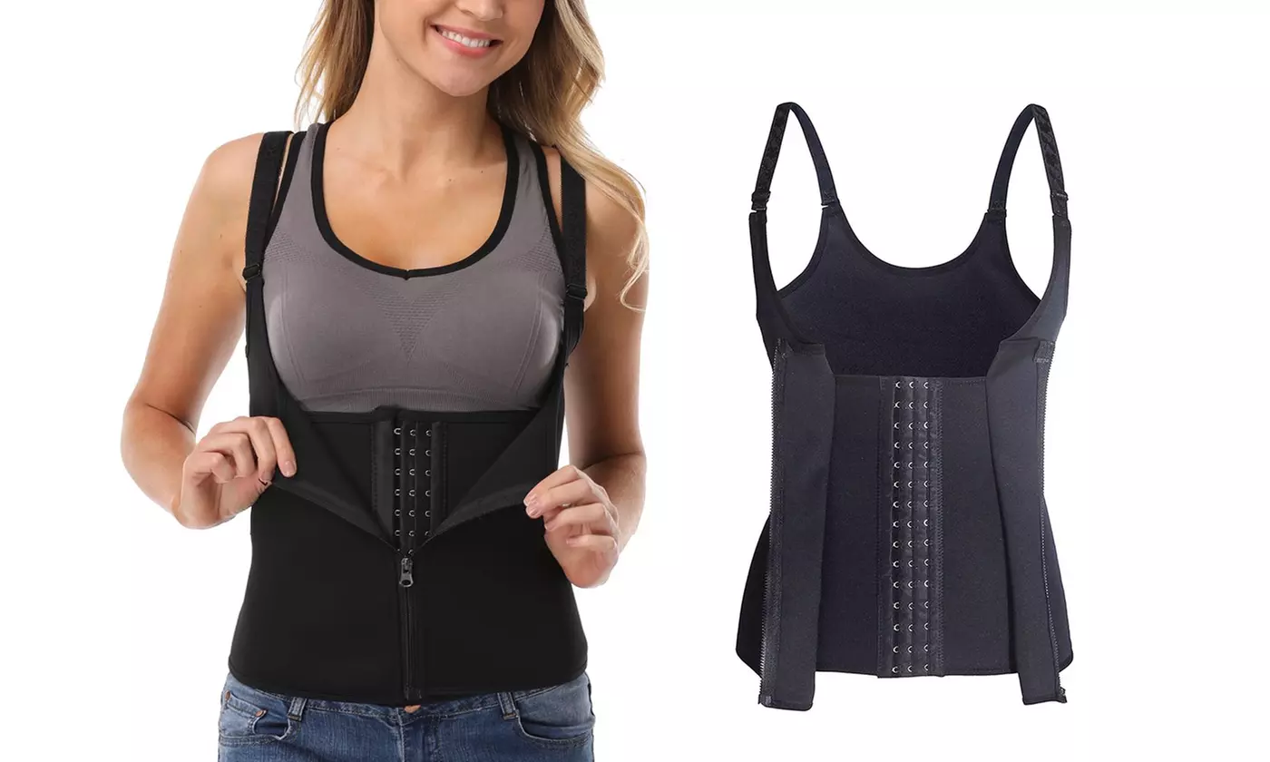 Women Sweat Neoprene Sauna Waist Trainer Vest Tummy Control Body Shaper Corset - Primary Image