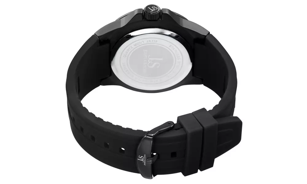 Joshua & Sons Men's Japanese Quartz Date Display Strap Watch JXGP115