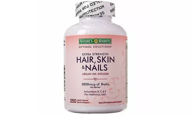 Nature's Bounty Extra Strength Hair Skin & Nails 250 SGs, Biotin,Hyaluronic Acid - Primary Image