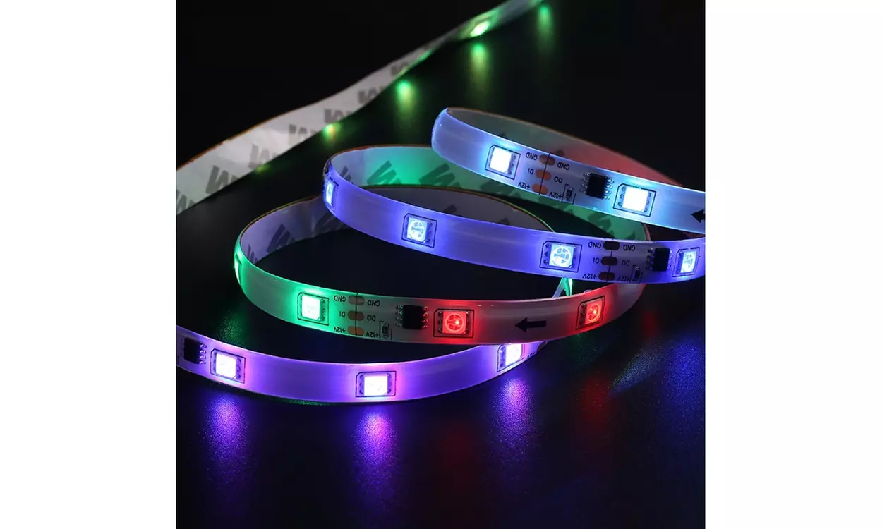 Smart Home Sound Activated Multi-Color LED Light Strip with Remote 