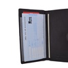 Image 26: Genuine Leather Basic Checkbook Holder with Snap Closure 157