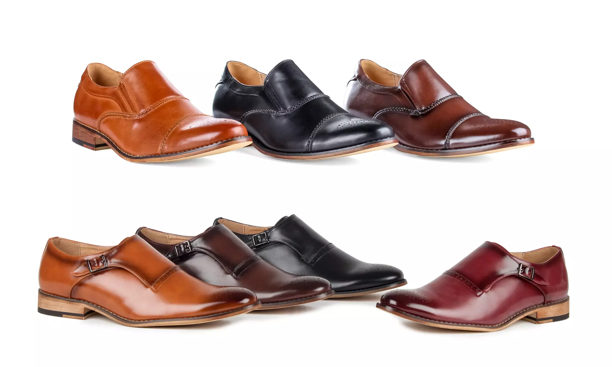 Gino Vitale Men's Cap Toe Brogue Dress loafers - Primary Image