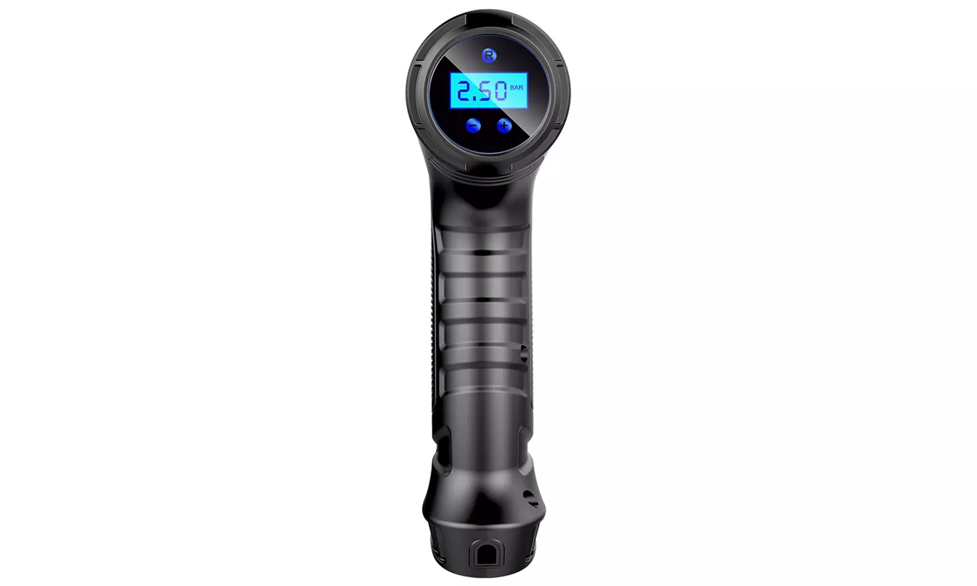 iMounTEK 12V DC Digital Handheld Tire Inflator Air Compressor Pump w/ LED Light