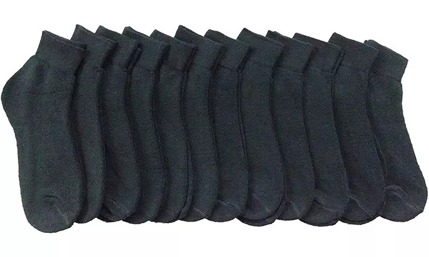 Yacht & Smith 12 Pairs Mens Value Pack Ankle Athletic Sports Socks, 10-13