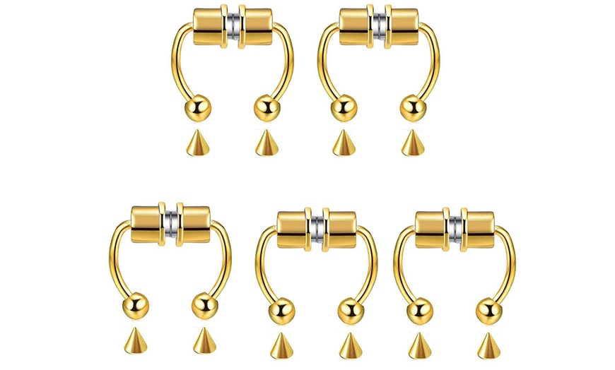 Up To 80% Off on 5Pcs Magnetic Septum Non Pier... | Groupon Goods