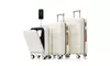 Luggage Sets 3 Piece 20-inch with USB Port and front opening with Cup Holder