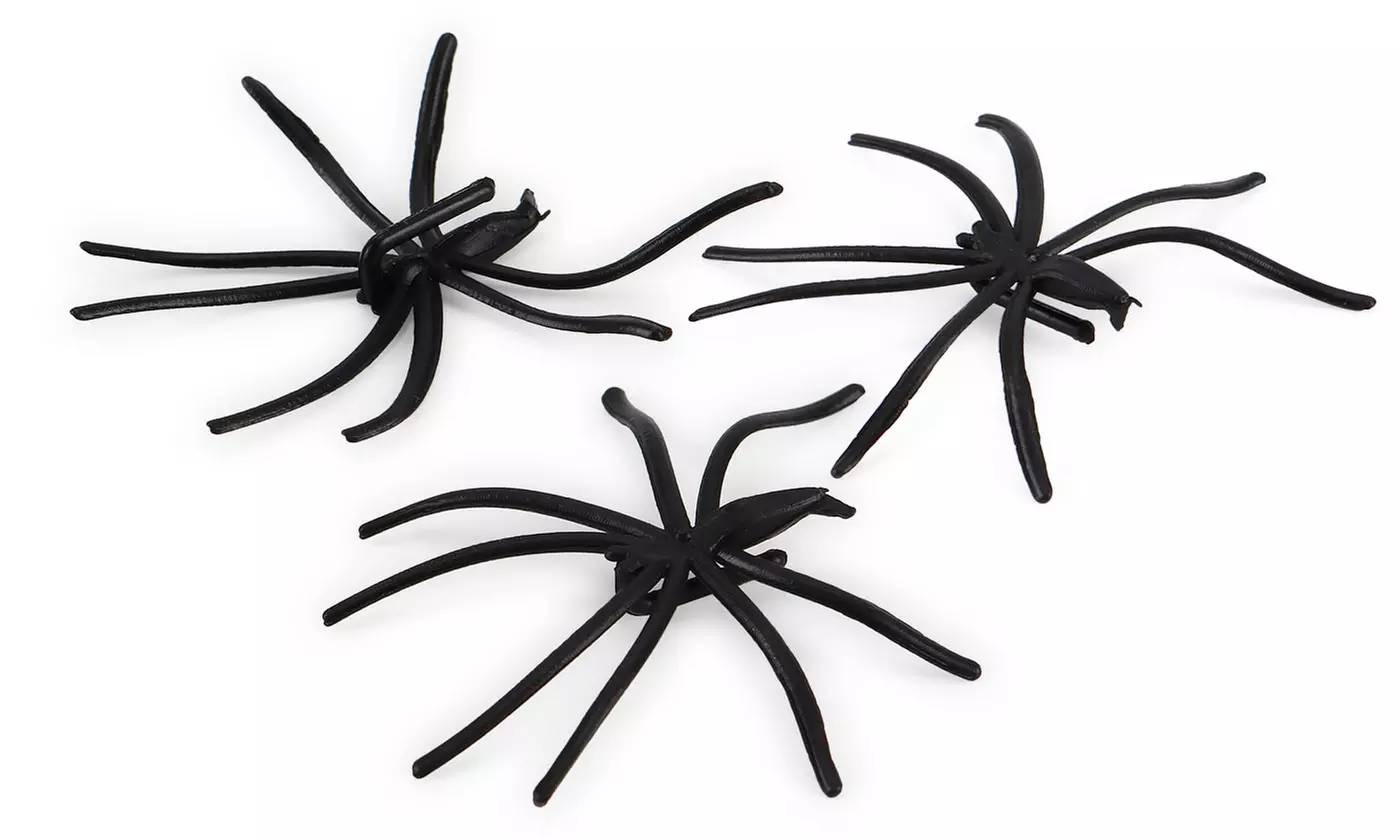 200g/300g Stretchable Halloween Spider Web and Spiders - 60 / 100 Spiders