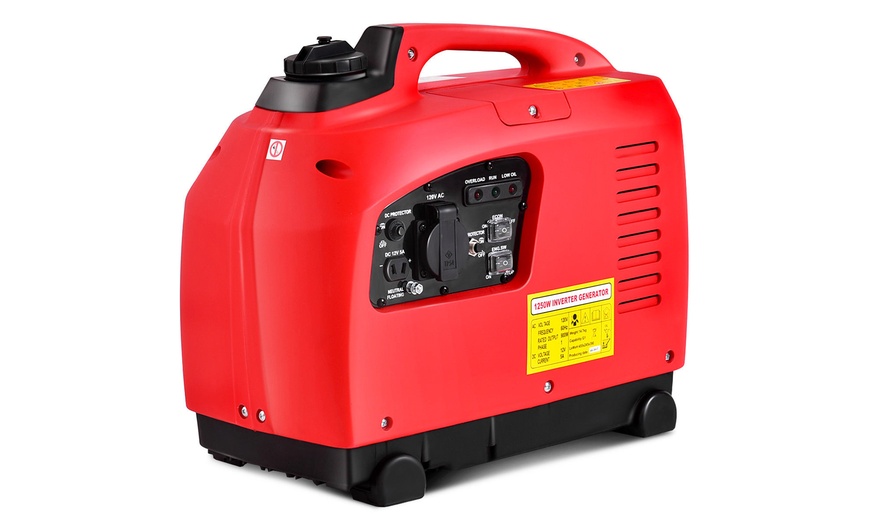 Costway Portable 1250W Digital Inverter Generator 4 Stroke 53cc Single ...